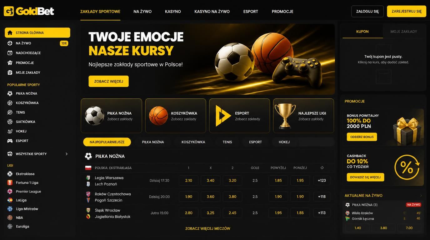 Ikona prezentująca szeroką ofertę lig sportowych i e-sportowych